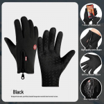 Unisex talvised rattakindad sametise, libisemisvastase puuteekraaniga, vastupidavad, k&uuml;lmakindlad v&auml;lispordiks, m&auml;gironimiseks ja suusatamiseks M sinine