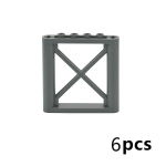 6 TK MOC Ehitusklots 6x6 Nuppu Tugiraam 6 Tk Seinakolon Seinalaud Tellis &Otilde;ppem&auml;nguasjad Osakesed &Uuml;hilduvad 64448