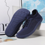 Uued Unisex laiemad jalatsid hingavad v&otilde;rkkangast meeste paljajalu laia varbaga jalan&otilde;ud, br&auml;ndi Flats Soft Zero Drop Tald laiema varbaga tossud suur suurus 36 tumehall v&auml;rv