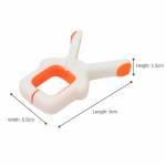 ABS rannar&auml;tikuklambrid suured plastikust tuulekindlad riided rippuvad pulgad tekiklambri hoidik voodilina klambrid ristpistes t&ouml;&ouml;riistad valge