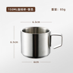 Kahekordse seinaga p&otilde;letusvastane kohvikruus k&auml;epidemega roostevabast terasest matka metallist &otilde;llekruusid isoleeritud kaasaskantavad joogiveetopsid 150-280ml