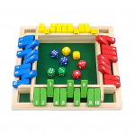 Shut The Box lauam&auml;ng t&auml;ringutega 4-suunalise hariva matemaatika numbristrateegia m&auml;nguga roheline