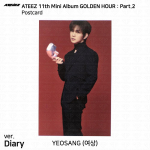ATEEZ 11. minialbum Golden Hour Pt.2 To Diary For Ver Photocard Postkaart Yeosang - Diary Postcard