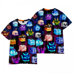 Blox Fruits T-s&auml;rk meestele Suveriided Fitness ROBLOX O-kaelusega Anime Mehe T-s&auml;rk Meestele Suurem Uued Meeste T-s&auml;rgid Topid XS