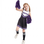 Cheerleader kleit kost&uuml;&uuml;mid Cheerleading esinemiskost&uuml;&uuml;mid Cheerleading vormiriietus 110 must