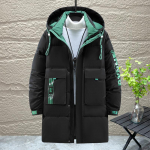 Suurused 4XL-10XL Moodne Meeste Pikk Talvemantel &Uuml;le suuruses &Uuml;ler&otilde;ivad Kapuutsiga Vabaaja L&otilde;tv Paks Soe Talveparka 4XL must