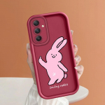 Pehme silikoonist ruudukujulise redeliga printimismustriga telefoni korpus T&auml;iskaanega kaamera p&otilde;rutuskindel kaitse kummist &uuml;mbris Samsungile Samsung A72 pruun