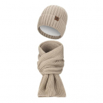 2 tk/komplekt Unisex talvem&uuml;tsi ja salli komplekt Paks pl&uuml;&uuml;svoodriga k&uuml;lmakindel nokam&uuml;ts Unisex kaelakate v&auml;lissuusatamise rattasalli m&uuml;tsikomplekt helebeež v&auml;rv