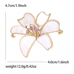 Lihtne mood sulamist liilia pross Elegantne mitmek&uuml;lgne naiste &uuml;likond kardigan korsaakse tarvikud pin