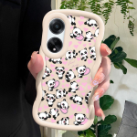 V&auml;rvitud muster Big Wave Edge pehme silikoon materjal Macaron telefoni &uuml;mbris p&otilde;rutuskindel kaitsev kummist &uuml;mbris OPPO Reno Realme jaoks OPPO A16K valge