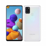 Renoveeritud Samsungi Originaal Samsung Galaxy A21s A217F 3 GB RAM 32 GB ROM Mobiiltelefon &Uuml;he SIM-kaardi/Kahe SIM-kaardi toega No charger valge