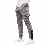 Meeste Cargo P&uuml;ksid pahkluudega pingutusn&ouml;&ouml;riga elastne v&ouml;&ouml;koht lahtised &uuml;hev&auml;rvilised taskutega dressip&uuml;ksid Retro stiilis pahkluu pikkusega p&uuml;ksid S armee roheline v&auml;rv