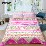 Armas Roosa Voodipesukomplekt Tekikate 140X200 T&uuml;drukute Magamistuppa Tekikate Padjap&uuml;&uuml;r Tekikate Voodi &Uuml;he- v&otilde;i Kahekohaline Suurus(Lehte pole) 70x133cm 2pcs