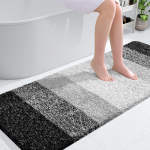 HAPIHAPPY vannitoavaibamatt 51X76 libisemiskindel pehme vannivaip, eriti pehme ja imav mikrokiust vannivaibad vanni ja du&scaron;i jaoks 51X51U