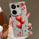 Love Balloon Pattern Silikoonist pehme &uuml;mbris Xiaomi 13t Poco X6 M6 Pro Redmi Note 14 13 12 11 10 Pro p&otilde;rutuskindla naha tekstuuriga tavaline v&auml;rviline kate Redmi Note 14 Pro