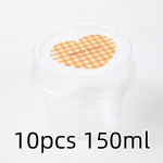 50 tk ilma aukudeta l&auml;bipaistvad pudingutopsid kaanega plastkarbid Mousse magustoidu piknikupeo pakkimine kaanega magustoidu tassid
