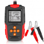 12V 24V nutika auto aku tester LCD aku anal&uuml;saatori testimisvahend digitaalne anal&uuml;saator autole, veoautole, mootorrattale, paadile punane