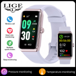 LIGE Uus nutikell C82 Bluetooth Call Naiste nutikell 1,47-tolline tervisetuvastusega v&auml;lispordi veekindel nutikas k&auml;ev&otilde;ru silicone strap