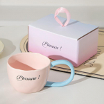 300 ml Inglise lihtne kohvitass kommiv&auml;rvi paarile piima tee keraamiline kruus kaerahelbepudru hommikus&ouml;&ouml;gikruus joogin&otilde;ud k&ouml;&ouml;gitass paarile kingitused 300ML