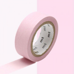 Masking tape - Unicolore - Rose - 1,5 cm x 7 m - Id&eacute;al pour le scrapbooking - Facile &agrave; repositionner