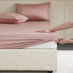 Kvaliteetne mooruspuusiidist voodilina elastikpaeltega &uuml;mberringi Madratsikate Sile Libisemiskindel Voodikate Voodipesu 100/160/200 2xPillowcase 48x74cm