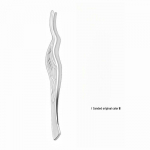 Roostevabast terasest liimivabad kunstripsmete pintsetid segmenteeritud pookimiseks Sanded / Polished Original