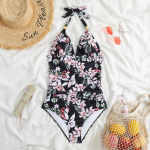 &Uuml;hes t&uuml;kis naiste ujumistrikoo tugev ujumiskost&uuml;&uuml;m, p&auml;itsetega bodi, Push Up ujumistrikoo Monokini rannariided suures suuruses ujumisriided S