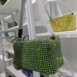 2024. aasta naiste Diamond Square Mini k&auml;ekott: Ehtne nahk, moodne Snake Bone kett, mitmek&uuml;lgne &uuml;he &otilde;la ristkeha disain. 18cm Large Diamond Bag