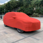 Elastne riidest autokate ilusalongi v&auml;ljapanekuks - Sobib sedaanile ja maasturile, ideaalne autode n&auml;itusteks ja tolmukaitseks Custom Logo tumehall v&auml;rv