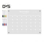 Magnetiline kuuplaneerija A3/A4 6 v&auml;rvilise markeriga Korduvkasutatav l&auml;bipaistev akr&uuml;&uuml;lk&uuml;lmiku kalender kuiv kustutamine Kuu ajakava planeerimise tahvel S