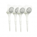 4 tk. purunematust plastist golfi tiisid, mis v&auml;hendavad h&otilde;&otilde;rdumist, k&uuml;lgmist p&ouml;&ouml;rlemist, golfitarvikud golfihuvilistele valge