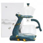 Magnetiline Teekann K&otilde;rge Borosilikaatklaasist Kohvikann Hirvega Alusega Kodu Kohviku Dekoratsiooniks