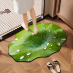 Vannituba Uksematt Imav Matt Kiiresti Kuivav Matt Mustust H&uuml;lgav ja Libisemiskindel Vannitoamatt 40cm * 60cm