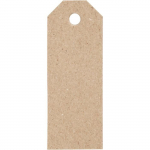 &Eacute;tiquettes cadeaux 3x8 cm - Naturel - 20 pcs