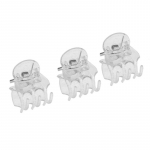 50 tk l&auml;bipaistvad 6 k&uuml;&uuml;nega orhideeklambrid, plastist libliklilled toetavad l&auml;bipaistvat fikseerijat aia viinapuu varretaimede jaoks ronimiseks