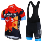 2025 Jalgrattas&otilde;idu Jersey Komplekt Team Bahrain Victorious Valge Suvine Jalgrattariietus Meeste Komplekt Maanteeratta S&auml;rk &Uuml;likond Jalgratta Traksikud 4XL