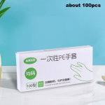 100 tk Lateksivabad kindad Pe &Uuml;hekordsed kindad L&auml;bipaistvad libisemiskindlad Happelised T&ouml;&ouml;ohutus Toidukvaliteediga majapidamises kasutatavad puhastuskindad