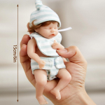 Uus m&auml;nguasi, 6-tolline kogu kehaga silikoonist Reborn Doll, pehme imitatsioon beebinukk, lapsed saadavad nukkusid 15cm