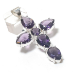 Amethyst Handmade 925 Sterling Silver Jewelry Pendant 2.48 b6c64