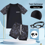 Poiste Kiiresti Kuivav Kaheosaline Ujumiskost&uuml;&uuml;m - Lastele ja Teismelistele 160 for 90-130 Jin