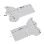 Isetehtud kristalltilguti vorm, epoks&uuml;vaigu vorm, liblikariiuli vorm, klamber, tugi, peegelsilikoonvorm Pack of 2