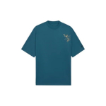 Li Ning Donald Duck graafiline &uuml;mmarguse kaelusega l&uuml;hikeste varrukatega T-s&auml;rk Meeste Topid Tume-sinine AHSS253-3 S