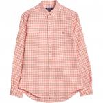 Polo Ralph Lauren Ruuduline Polo kraega &Uuml;he n&ouml;&ouml;pidega Pikkade varrukatega S&auml;rk Meeste s&auml;rgid Oranž 710899542-002 S