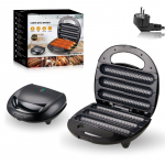 800W Elektriline Hot Dogi Masin Kr&otilde;be Maisi Hotdog Vorsti Masin K&ouml;&ouml;k Kahepoolne Kuumutamine Hommikus&ouml;&ouml;gi Pann