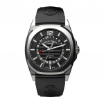 Armand Nicolet Tramelan J09 GMT Must sihver Automaatne A663AAA-NR-GG4710N Must kummirihm Meeste k&auml;ekell must