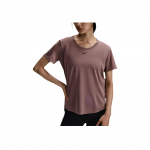Nike Dri-Fit One Moodne Lihtne Stiilne Niiskust Eemale Juhtiv L&uuml;hikeste Varrukatega Tilkuvate &Otilde;lgadega T-s&auml;rk Naiste T-s&auml;rgid Hall Roosa DD0639-208 S