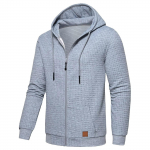 Meeste PlaidCloth Kerge lukuga kapuutsiga dressipluus jakk XXL
