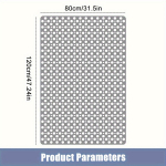 Suur libisemiskindel du&scaron;imatt, &uuml;mmarguste aukudega disain, &auml;ravooluavadega ja tugevate iminappadega parendatud haarduvuse ja mugavuse jaoks, vannitoa ohutuspadjand 120*80cm