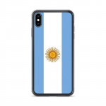 Coque iPhone - Drapeau Argentine - iPhone XS Max - Souple - Mitmev&auml;rviline - Verticale