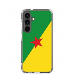 Coque T&eacute;l&eacute;phone &ndash; Samsung &ndash; Galaxy S24 Plus &ndash; Drapeau Guyane &ndash; Supp &ndash; Mitmev&auml;rviline